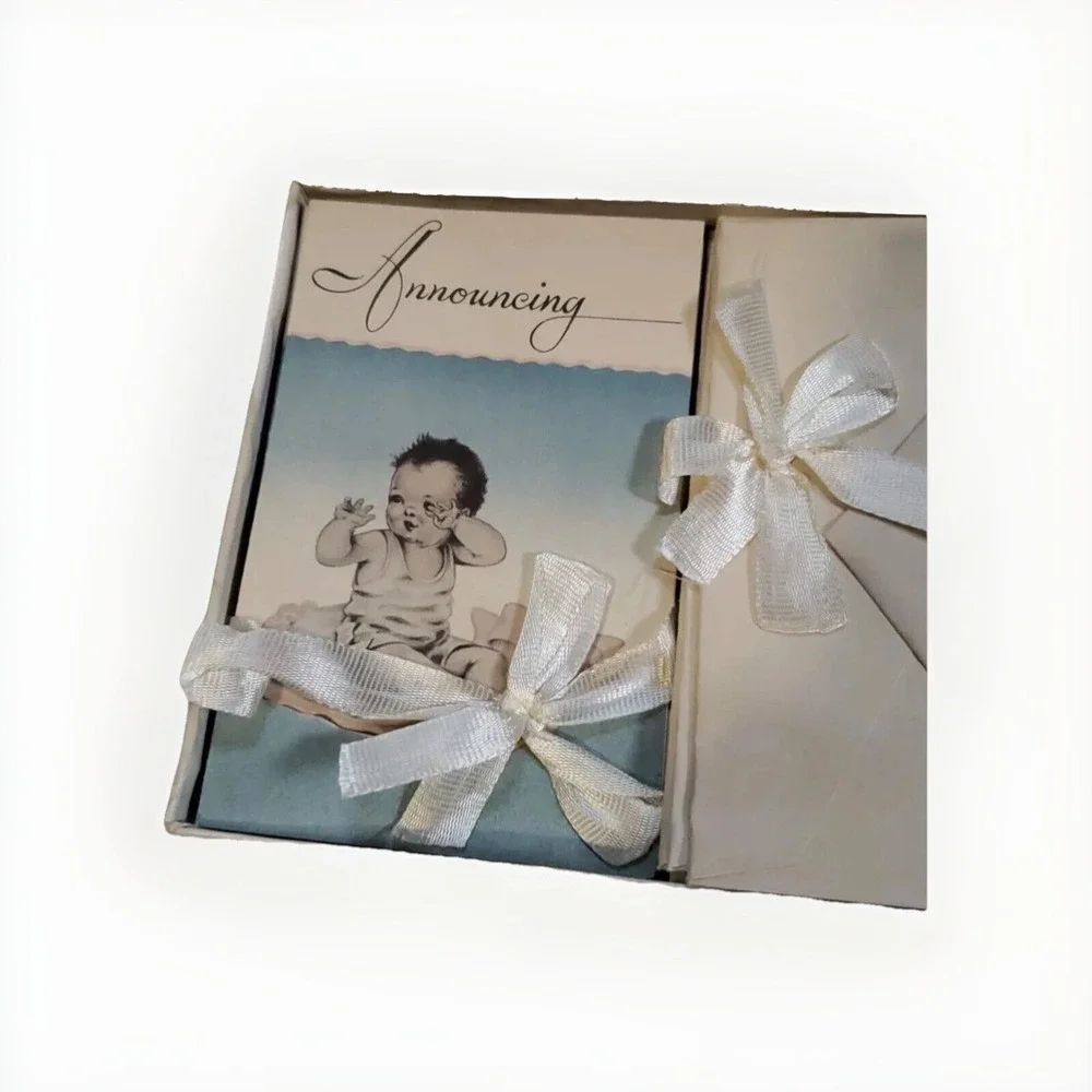 Lot of  20 Vintage Baby Announcement/ Birth‎ Greeting Cards